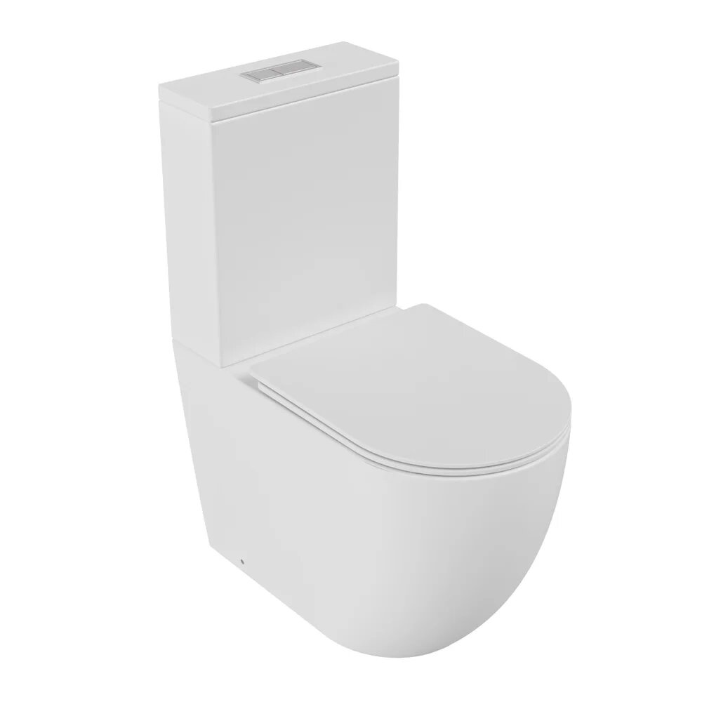 Унитаз-компакт напольный Grossman GR-4494MSQ с микролифтом белый матовый