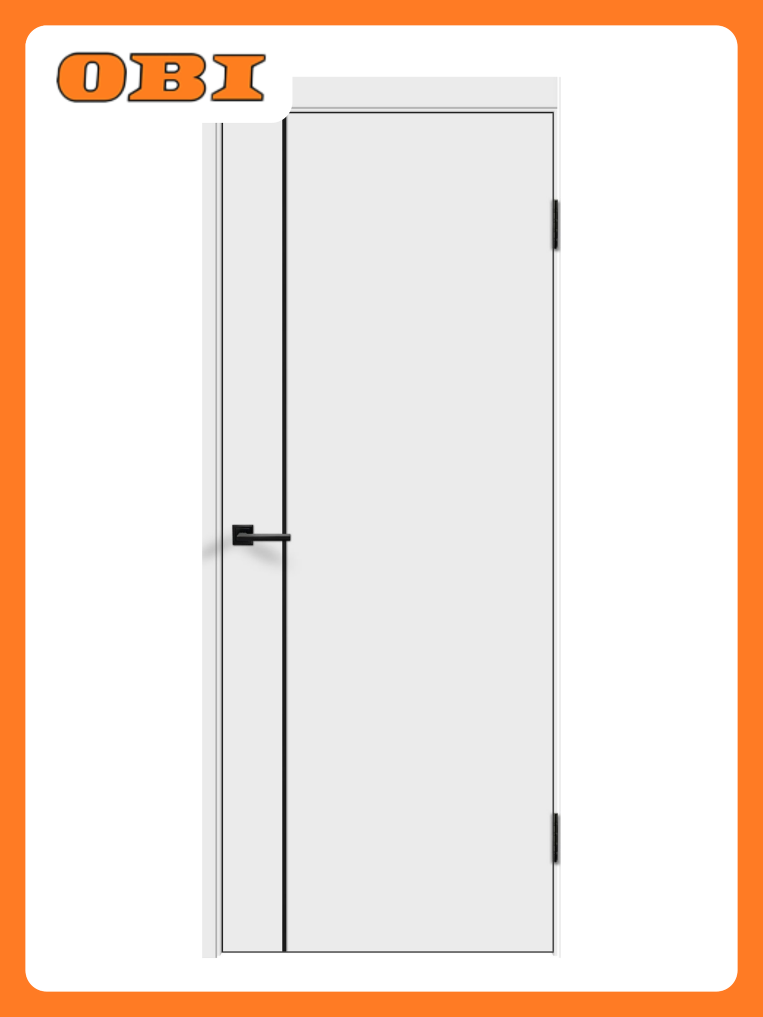 Полотно экошпон ланс M1 глухое без притвора Белый Эмалит 800х2000 мм