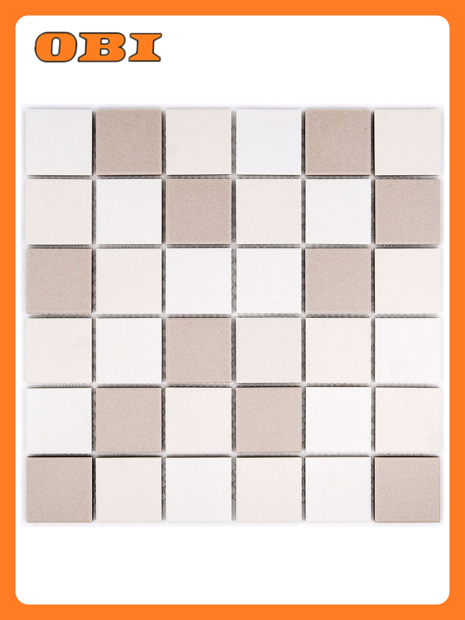 Керамическая мозаика StarMosaic LB Mix ANTISLIP светло-коричневая 306х306 см 1шт