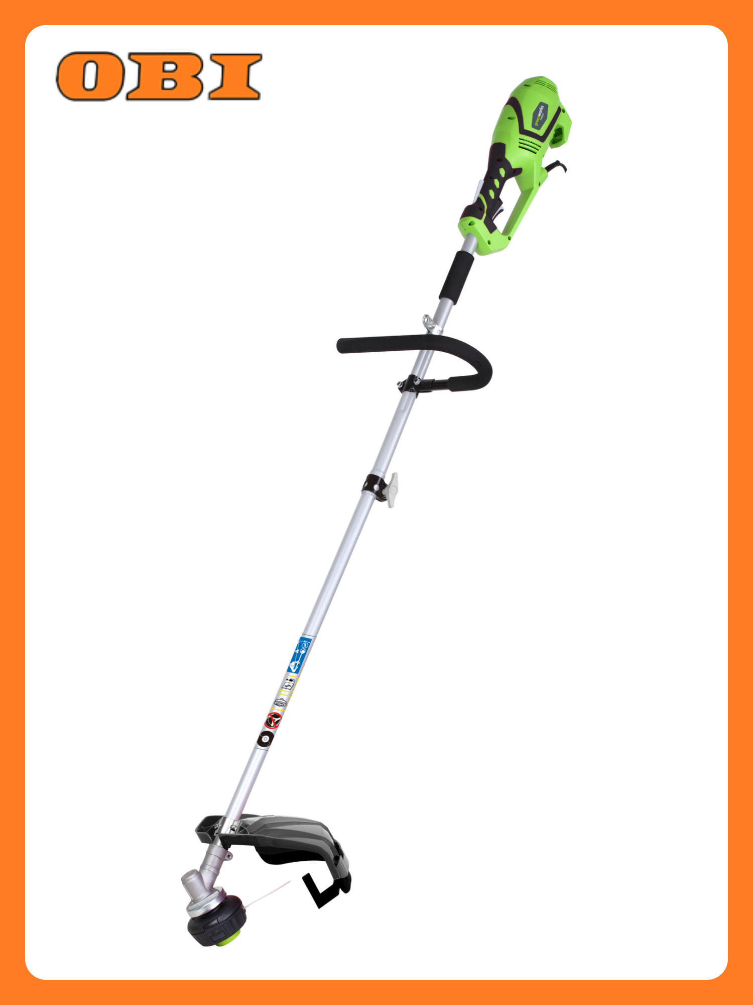 Триммер электрический GreenWorks GST1246 плечевой ремень леска/нож ширина скашивания 45 см 1200 Вт