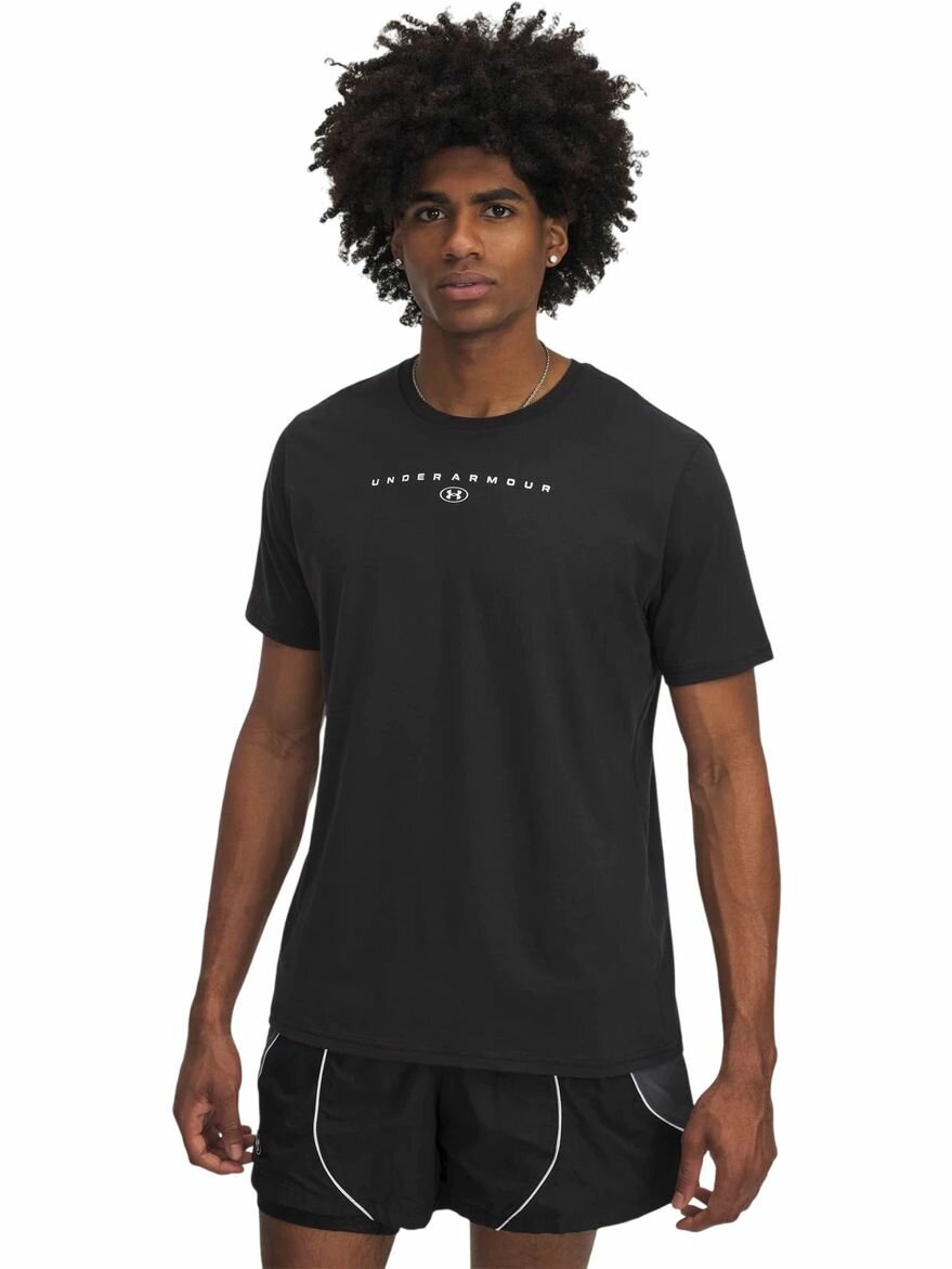 Футболка Under Armour UA M STACKED LOGO SS размер MD черный