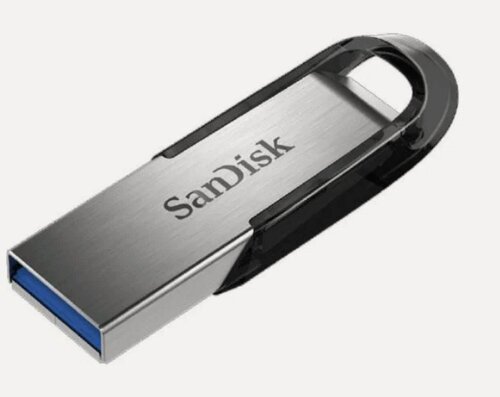 Изображение товара Накопитель USB 3.0 32GB SanDisk Ultra Flair серебристый/черный