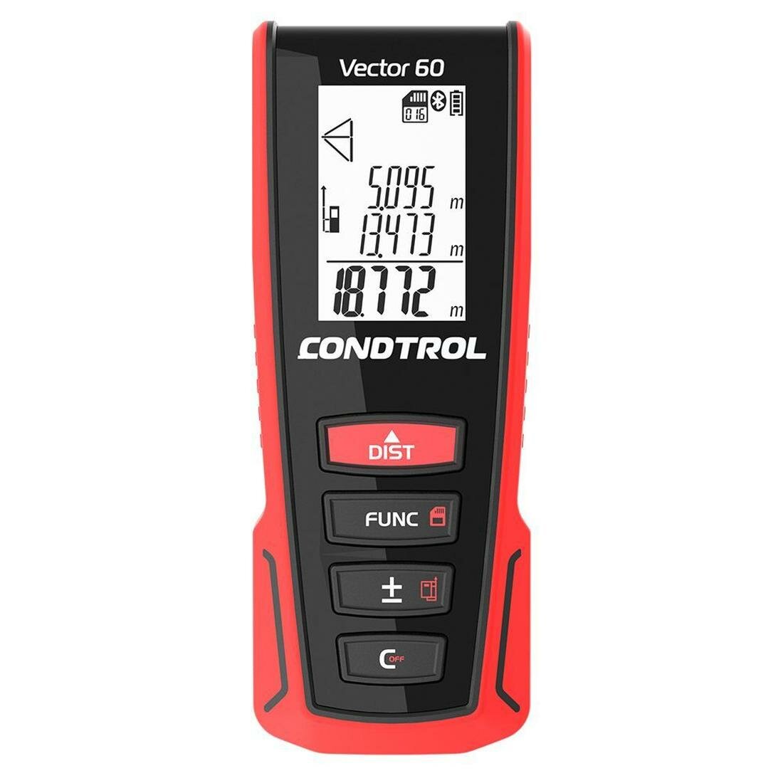 Лазерный дальномер CONDTROL Vector 60, точность 1,5мм, подсветка дисплея, до 60м