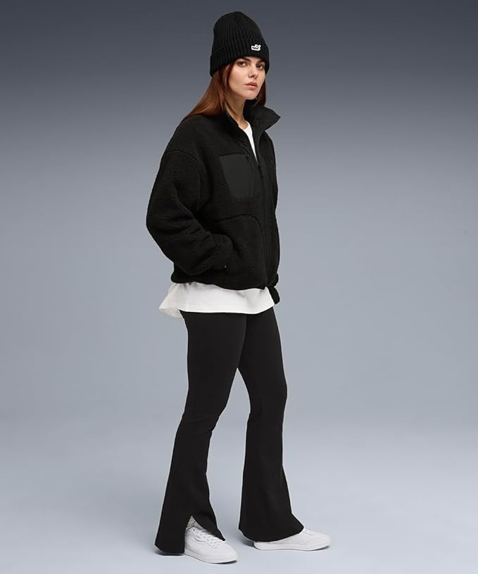 Толстовка PUMA Reversible Hybrid Sherpa Jacket, размер S, , черный — фото 1