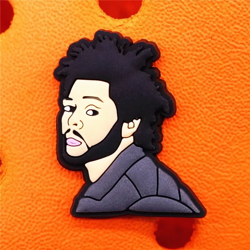 Зажим для обуви The Weeknd, оранжевый, J