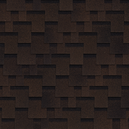 Изображение товара Гибкая черепица технониколь SHINGLAS Оптима, Аккорд коричневый, упаковка 3 м²