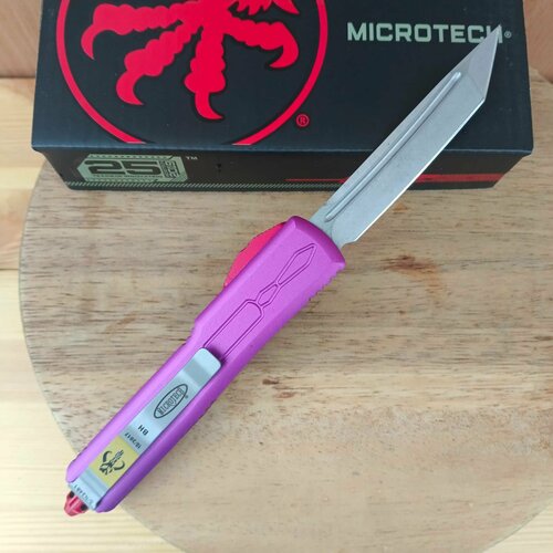 Автоматический нож Микротек//сталь 440/длина лезвия 8.9 см/фронтальный