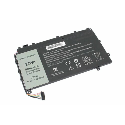 Аккумуляторная батарея для ноутбука Dell Latitude 7350 (271J9) 11.1V 2200mAh OEM