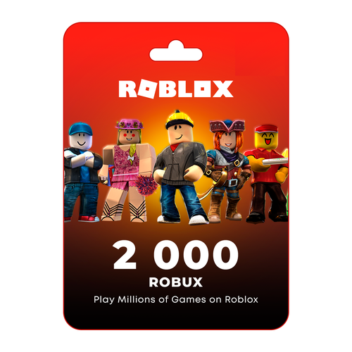 Игровая валюта ROBLOX 2000 ROBUX США - Карта пополнения GIFT CARD 2000 Robux USA ключ Активации 333300₽