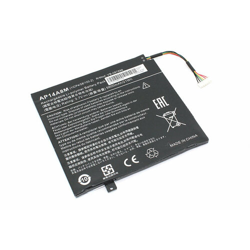 Аккумулятор для Acer Aspire SW5-011 OEM (3.7V 5600mAh) p/n: AP14A8M аккумулятор oem совместимый с ap14a8m ap14a4m для ноутбука acer aspire sw5 011 3 7v 5600mah черный