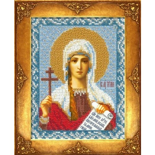 Св. Татьяна #202 Русская искусница Набор для вышивания 12.5 x 16.3 см Вышивка бисером