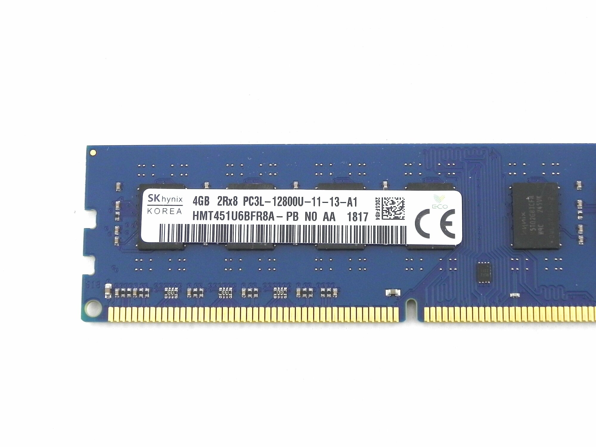 Оперативная память 4 ГБ 1  Hynix DDR3L 1600 DIMM 4Gb HMT451U6DFR8A-PB