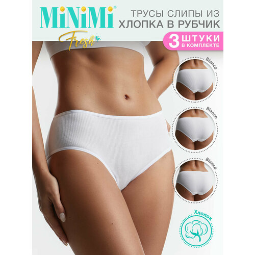 фото Трусы minimi, 3 шт., размер 46 (m), белый
