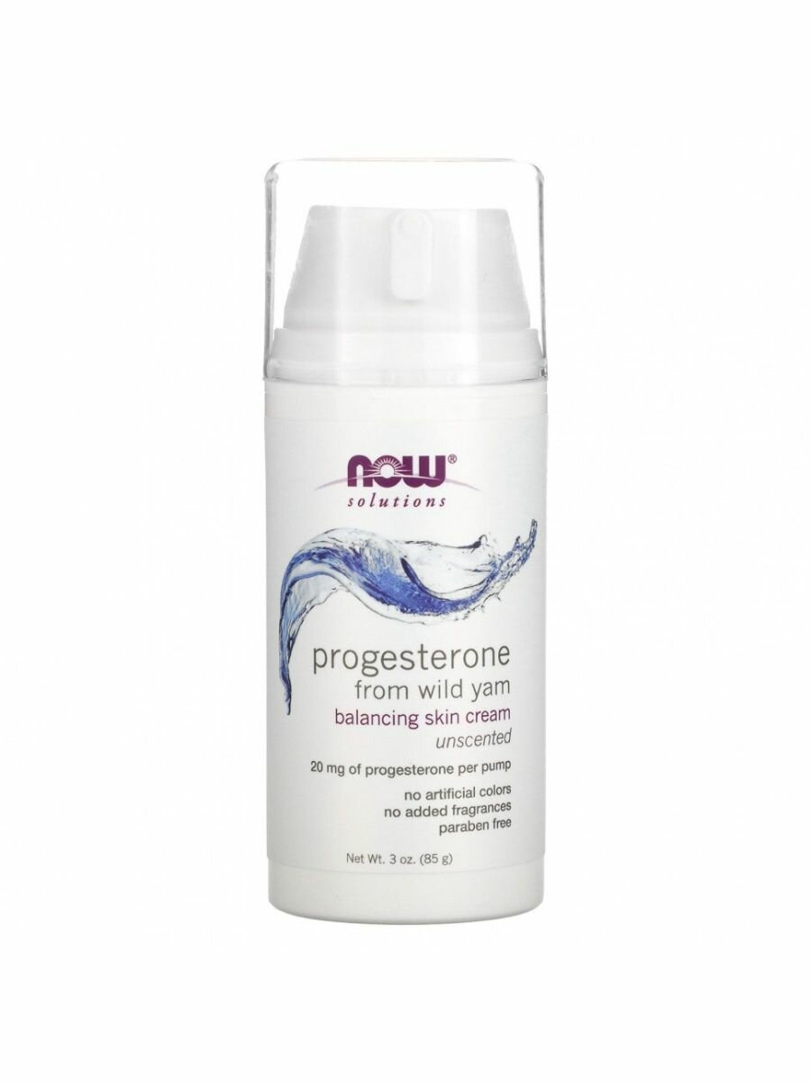 Прогестерон крем Нау Фудс (Progesterone Cream NOW Foods), 85 г