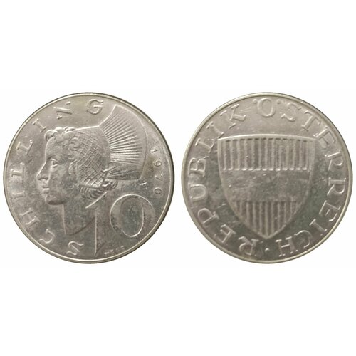 Австрия 10 шиллингов, 1957-1973 XF австрия 100 шиллингов shillings 1976 200 лет бургтеатру австрия