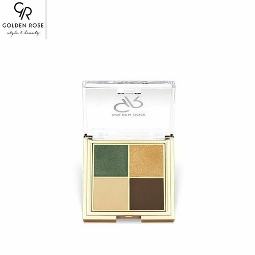 тени для век golden rose тени для век quattro eyeshadow palette Тени для век GOLDEN ROSE QUATTRO EYESHADOW PALETTE 002