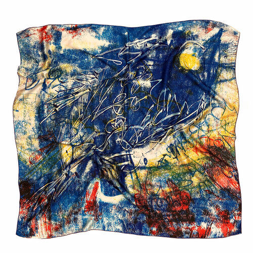 фото Платок ,77х77 см, мультиколор глобаларт