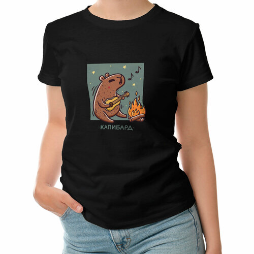 фото Футболка roly, размер s, черный