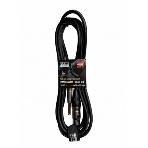 Xline Cables RMIC XLRF-JACK 03 Кабель микрофонный XLR 3 pin female - JACL 6.3 mono длина 3м xline cables rmic xlrf jack 03 кабель микрофонный xlr 3 pin female jacl 6 3 mono длина 3м