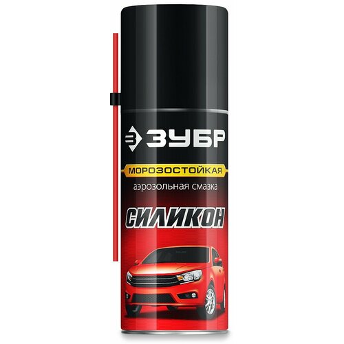 ЗУБР 210 мл Силиконовая аэрозольная смазка профессионал 41443 462₽