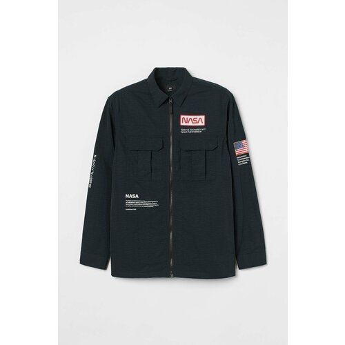фото Рубашка h&m, размер m, черный