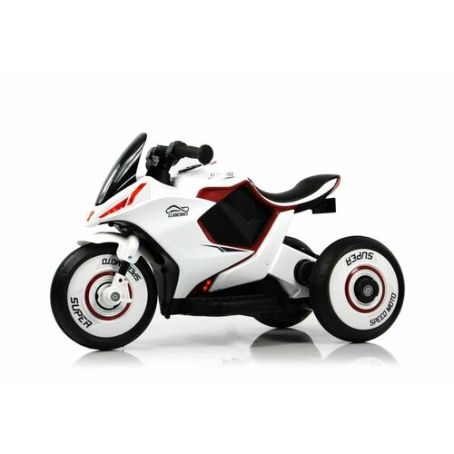 rivertoys детский электромотоцикл p444pp s317 красный Другие электромобили Rivertoys Детский электромотоцикл G004GG белый