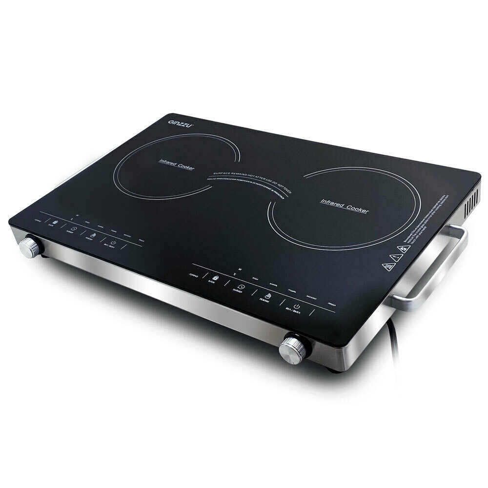 Настольная плитка стеклокерамическая инфракрасная HCC-257 2 конф, 2000+2000вт