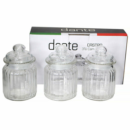 Набор банкок oct 3шт 293мл круглые стекло 1277₽