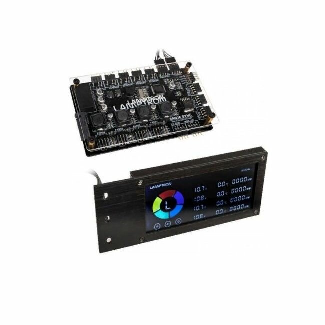 Панель Lamptron управления вентиляторами и подсветкой SM436 Sync Edition PCI RGB-L&#252; fter und LED-Controller -Black