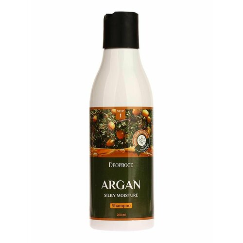 Шампунь для волос с аргановым маслом ARGAN SILKY MOISTURE SHAMPOO 200мл, DEOPROCE шампунь для волос с аргановым маслом argan silky moisture shampoo 200мл шампунь 200мл