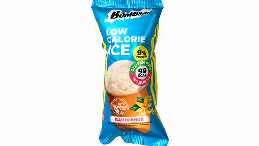 Мороженое молочное протеиновое Bombbar Ванильное в вафельном стаканчике 80 г Продукт замороженный