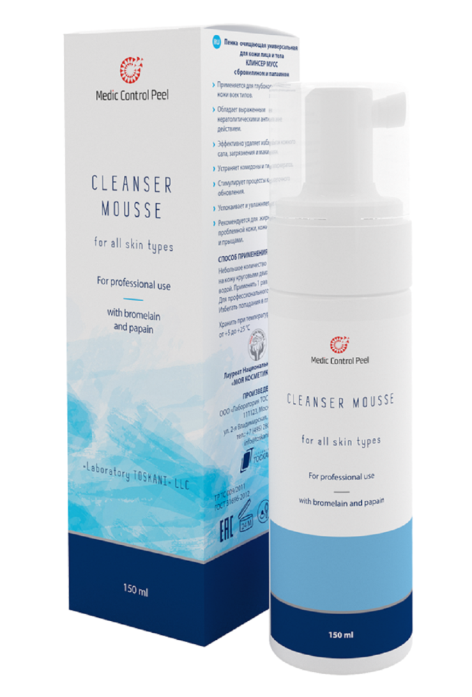 Очищающий мусс с бромелином и папаином Cleanser Mousse 340234/344003, 150 мл