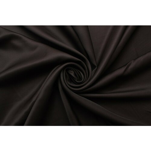 Ткань костюмно-плательная Kiton двухсторонняя тёмно-коричневая, ш150см, 0,5 м