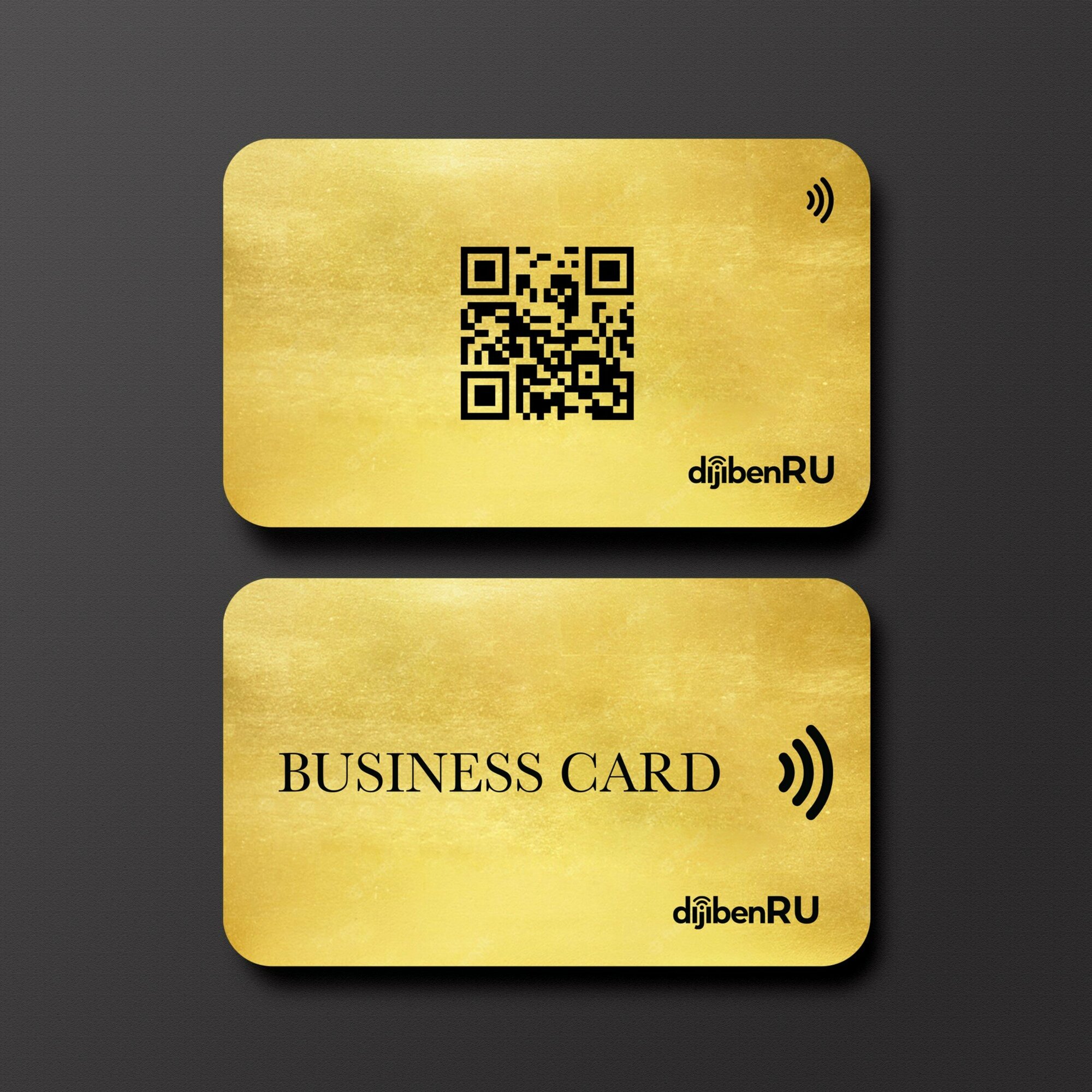 NFC-визитная карточка золотая Business Card от Dijiben