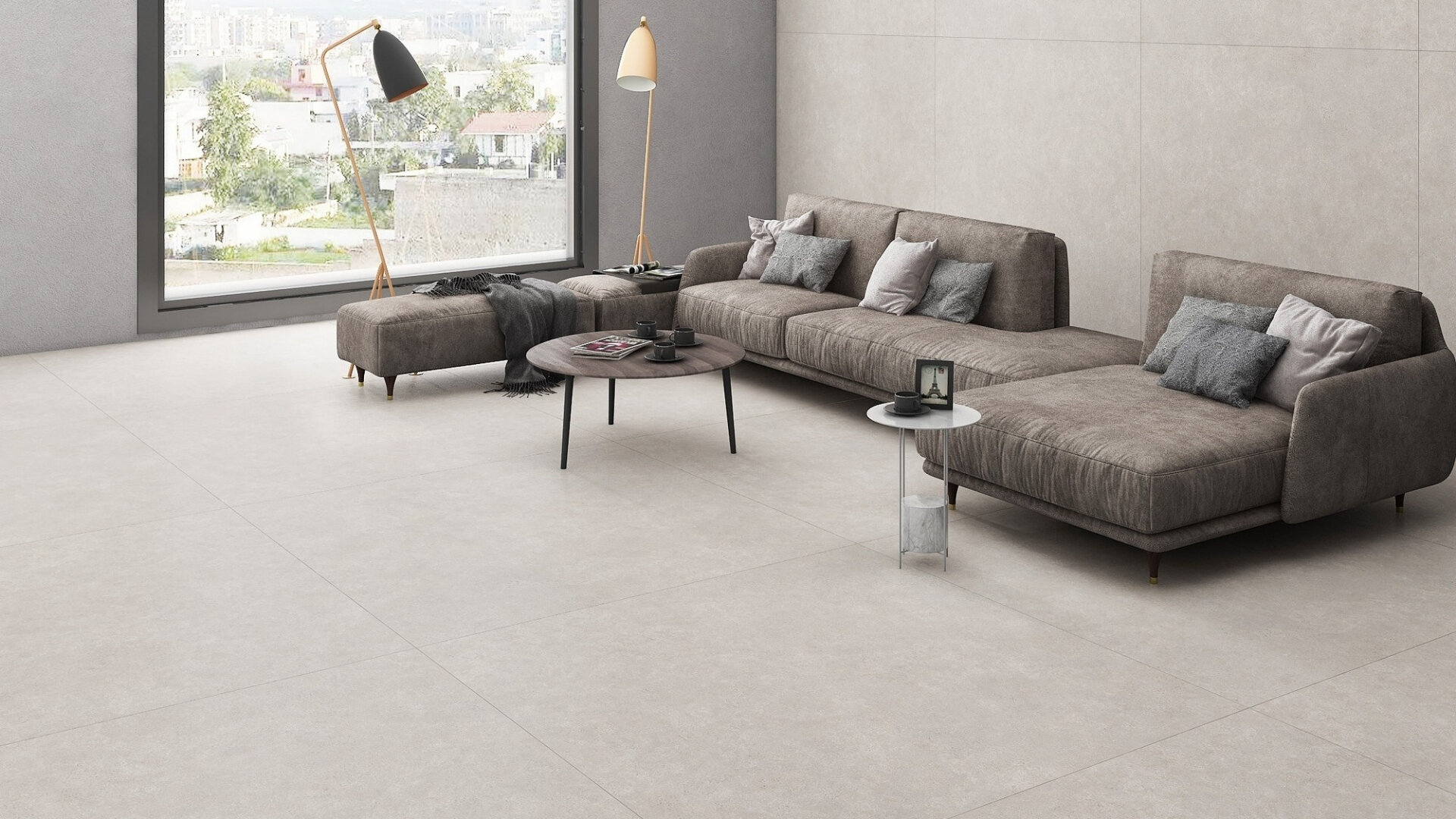 Керамогранит Neodom Boston Grey Matt 120x120 N20509 бетон матовая морозостойкая