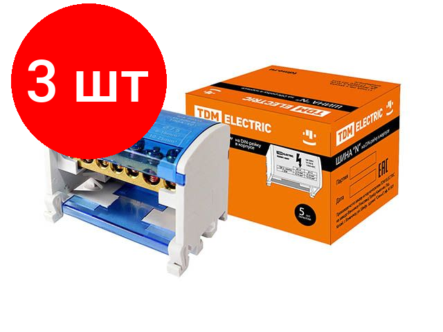 фото Шина сборная нулевая (полосовая) TDM ELECTRIC SQ0801-0007