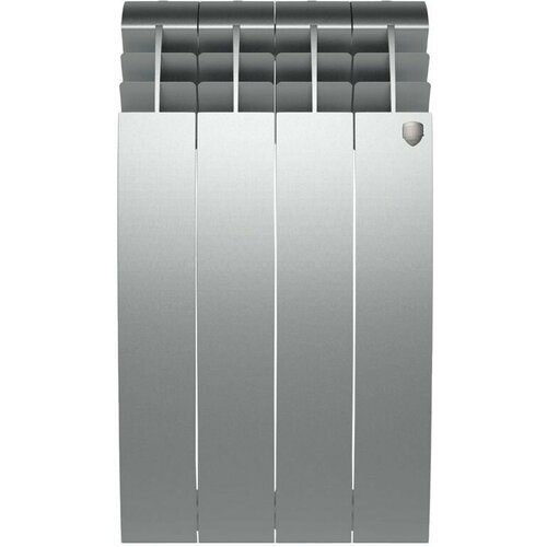 Роял термо Билинер радиатор биметаллический 1" 500/87мм (4 секций) серый / ROYAL THERMO Biliner радиатор биметаллический 1" 500/87мм (4 секц