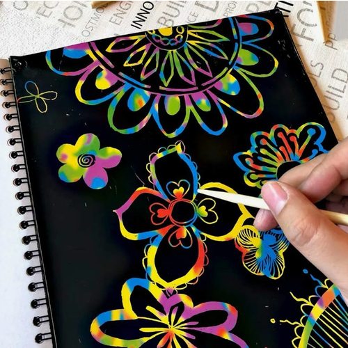 Блокнот для рисования и скретчинга на спирали 169₽