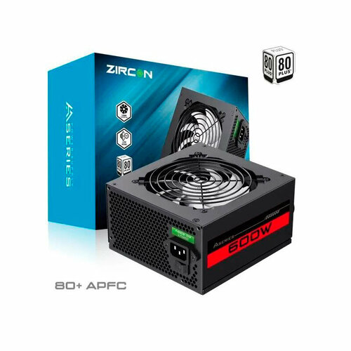 Блок питания Zircon AA-600 ATX 600W Black 262000₽