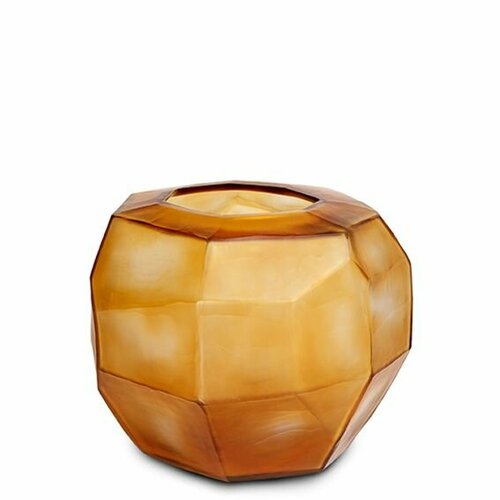 Ваза GUAXS CUBISTIC ROUND стекло выдувное, H 27 см D 31 см