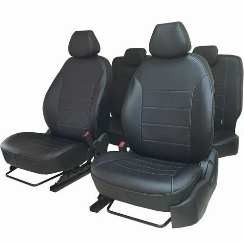 Чехлы из экокожи для сидений на Шкода Етти 09-12 г. в.