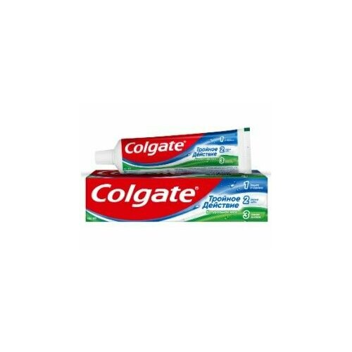 Набор из 3 штук Зубная паста Colgate тройное действие 100мл зубная паста colgate тройное действие натуральная мята 100 мл х 6 шт