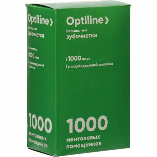 Зубочистки Optiline 1000 шт дерево 10-2021 580₽