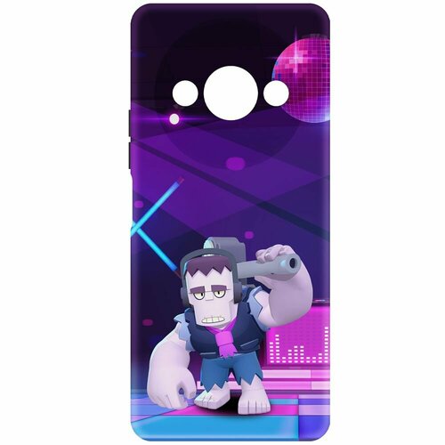 Чехол-накладка Krutoff Soft Case Brawl Stars - Фрэнк для Xiaomi Redmi A3 черный чехол накладка krutoff soft case brawl stars фрэнк для xiaomi poco c40 черный