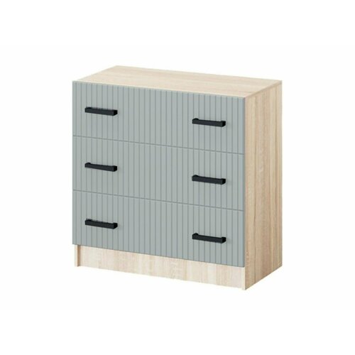 Карина-6 МДФ Комод 3 ящика Фисташка Дуб Сонома 8230₽