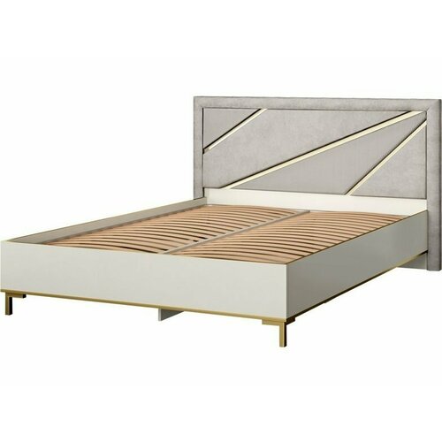 Кровать двуспальная 180 Родос 136 кашемир серый 41551₽