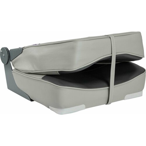 Кресло XXL складное мягкое двухцветное серый/темно-серый 1040693