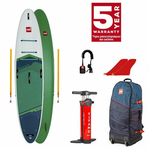 Cап борд надувной двухслойный Red Paddle Voyager 12.6 Package 2023 (381x81x15 см) / Sup board, сапборд, доска для сап серфинга