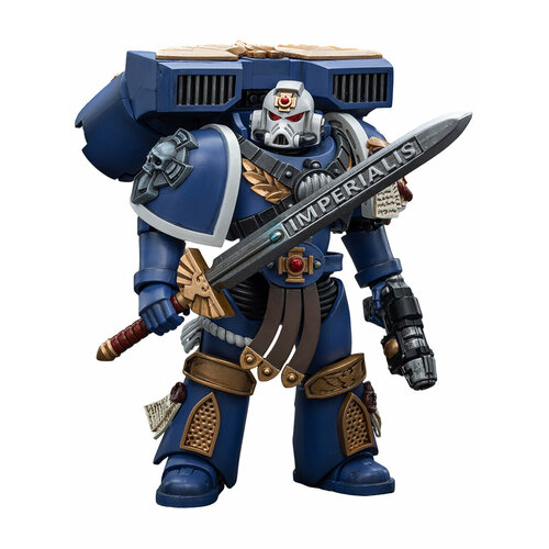 Фигурка JOYTOY Warhammer 40K Ultramarines Vanguard Veteran Sergeant 1:18