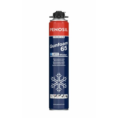 Пена монтажная профессиональная Penosil Premium Gunfoam 65 Winter, 870мл 12шт